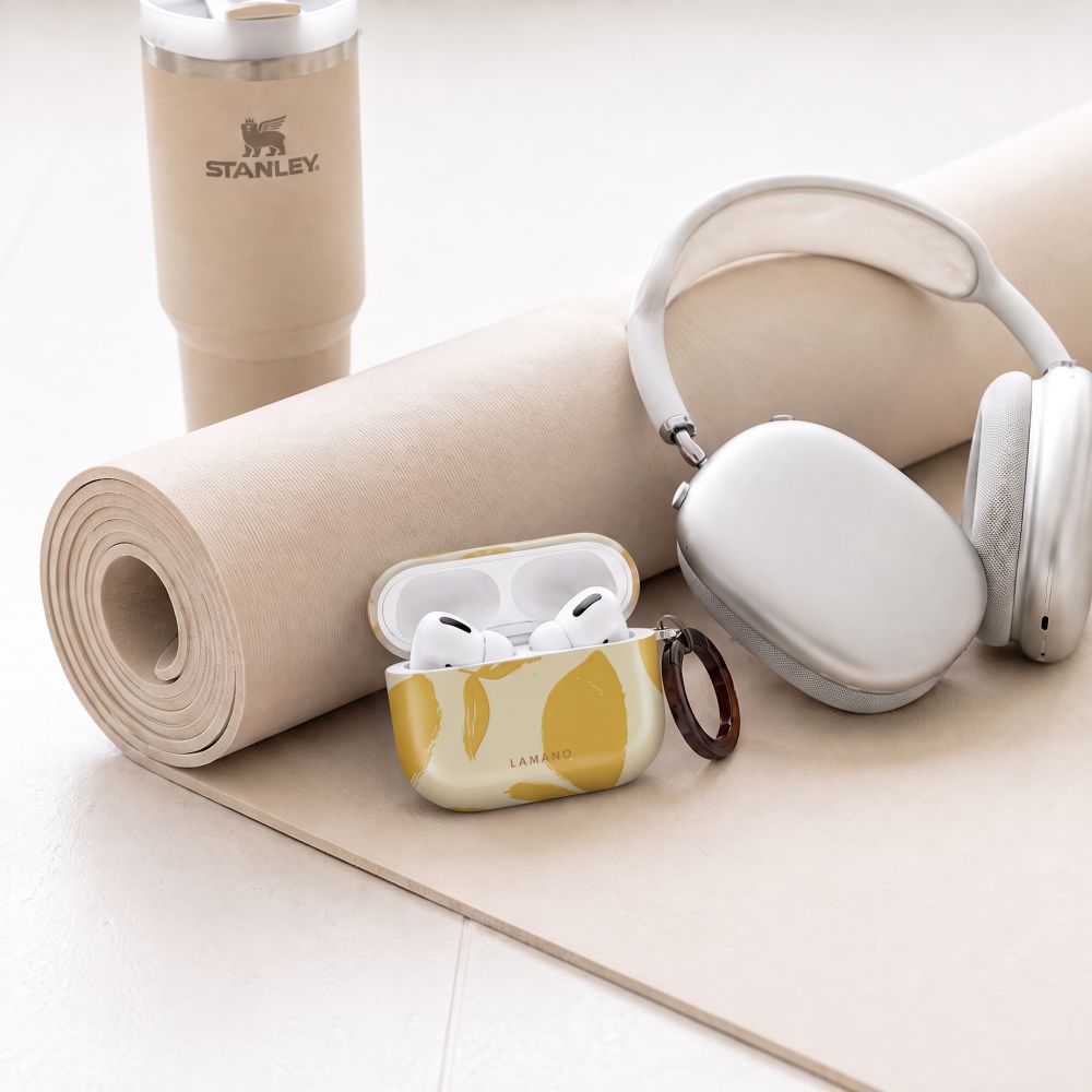 Lamano Tech-Protect dėklas AirPods Pro 3 - geltonas ir baltas -- AirPods Pro 3
