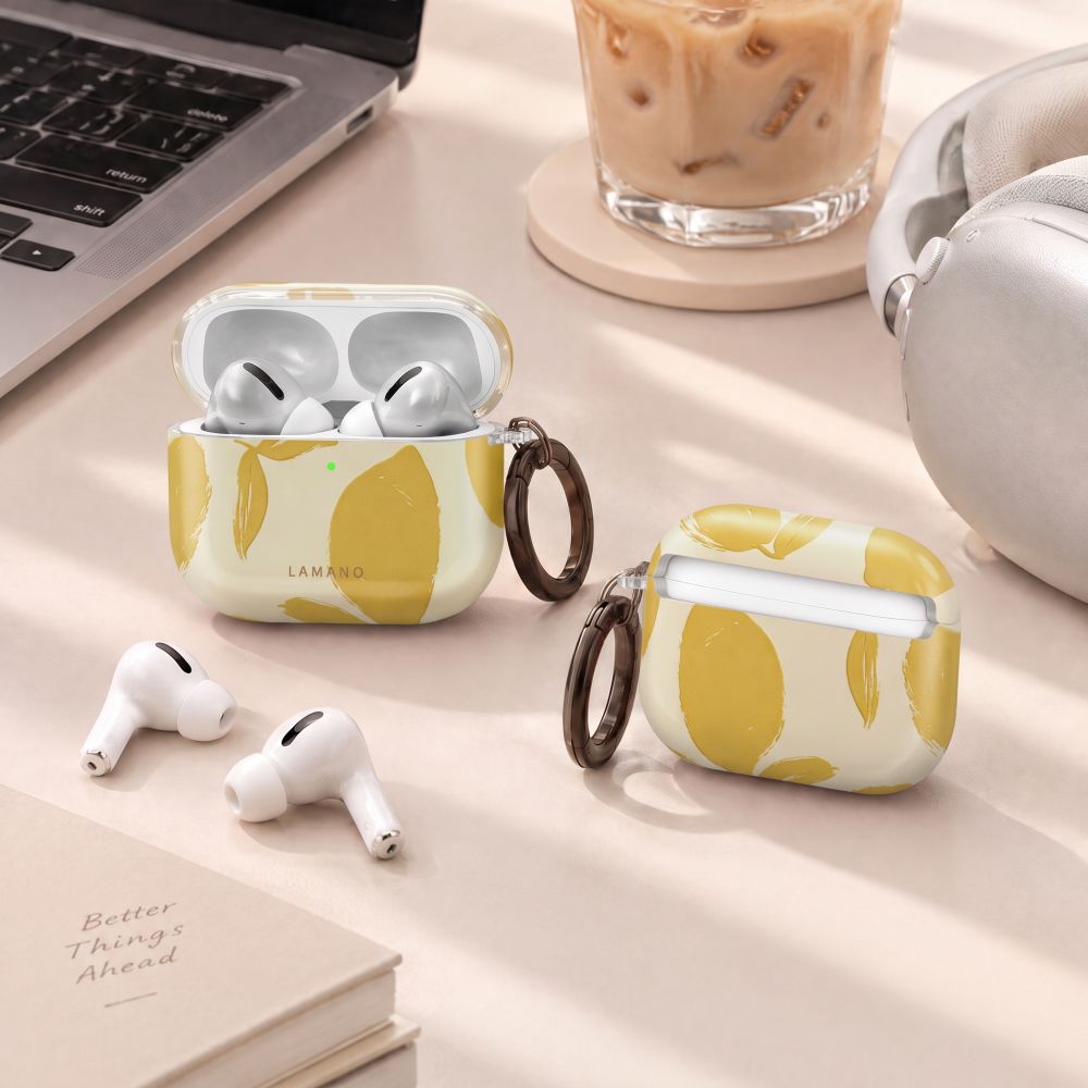 Lamano Tech-Protect dėklas AirPods Pro 3 - geltonas ir baltas -- AirPods Pro 3