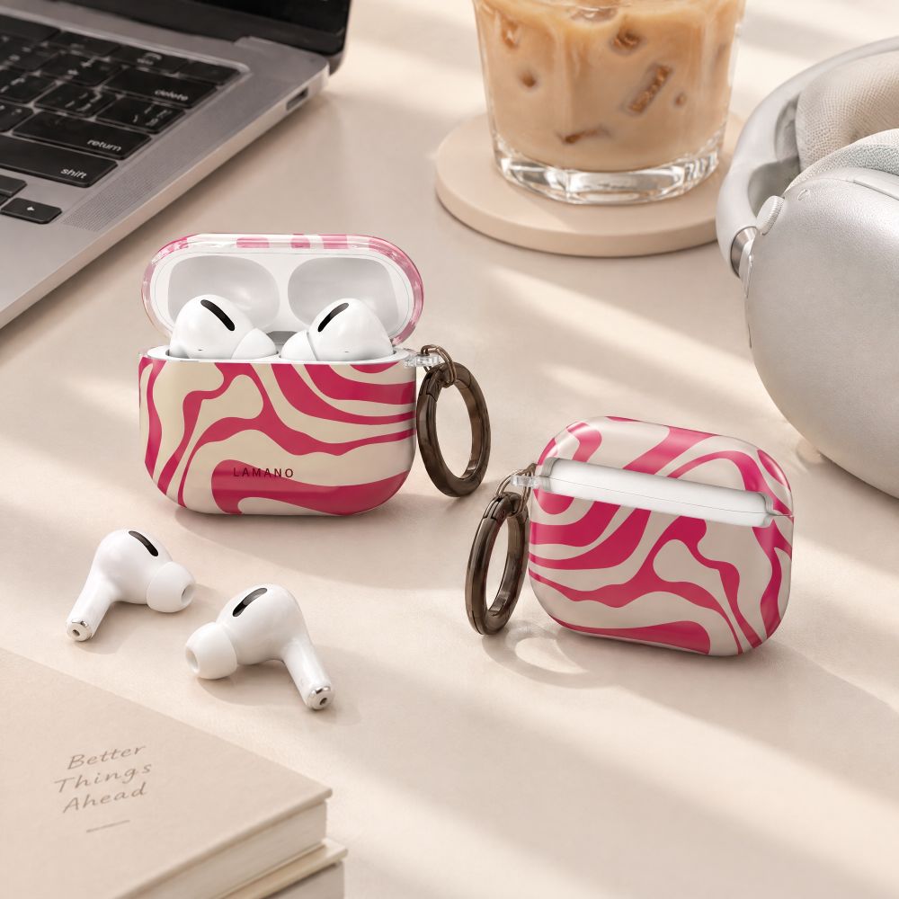 Lamano Tech-Protect dėklas AirPods Pro 3 - rožinis ir smėlio spalva -- AirPods Pro 3