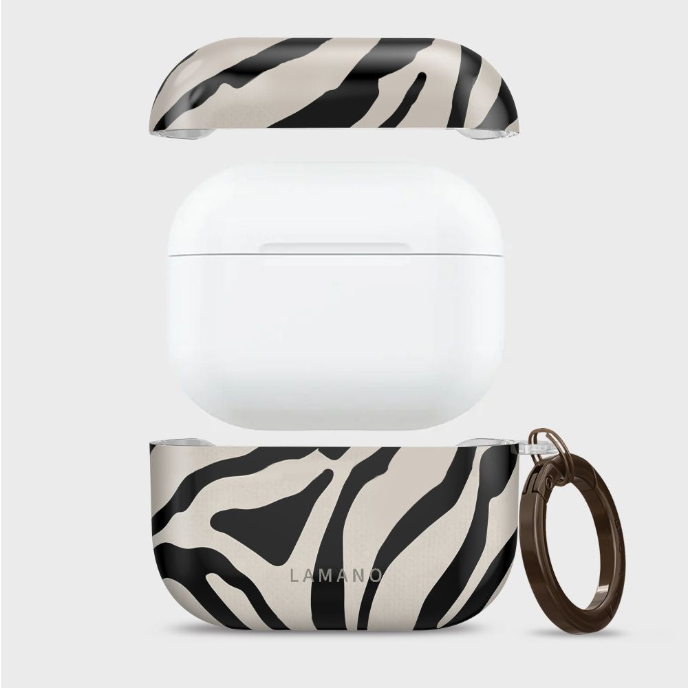 Tech-Protect Lamano dėklas AirPods Pro 3 - juodas ir smėlio spalvos -- AirPods Pro 3