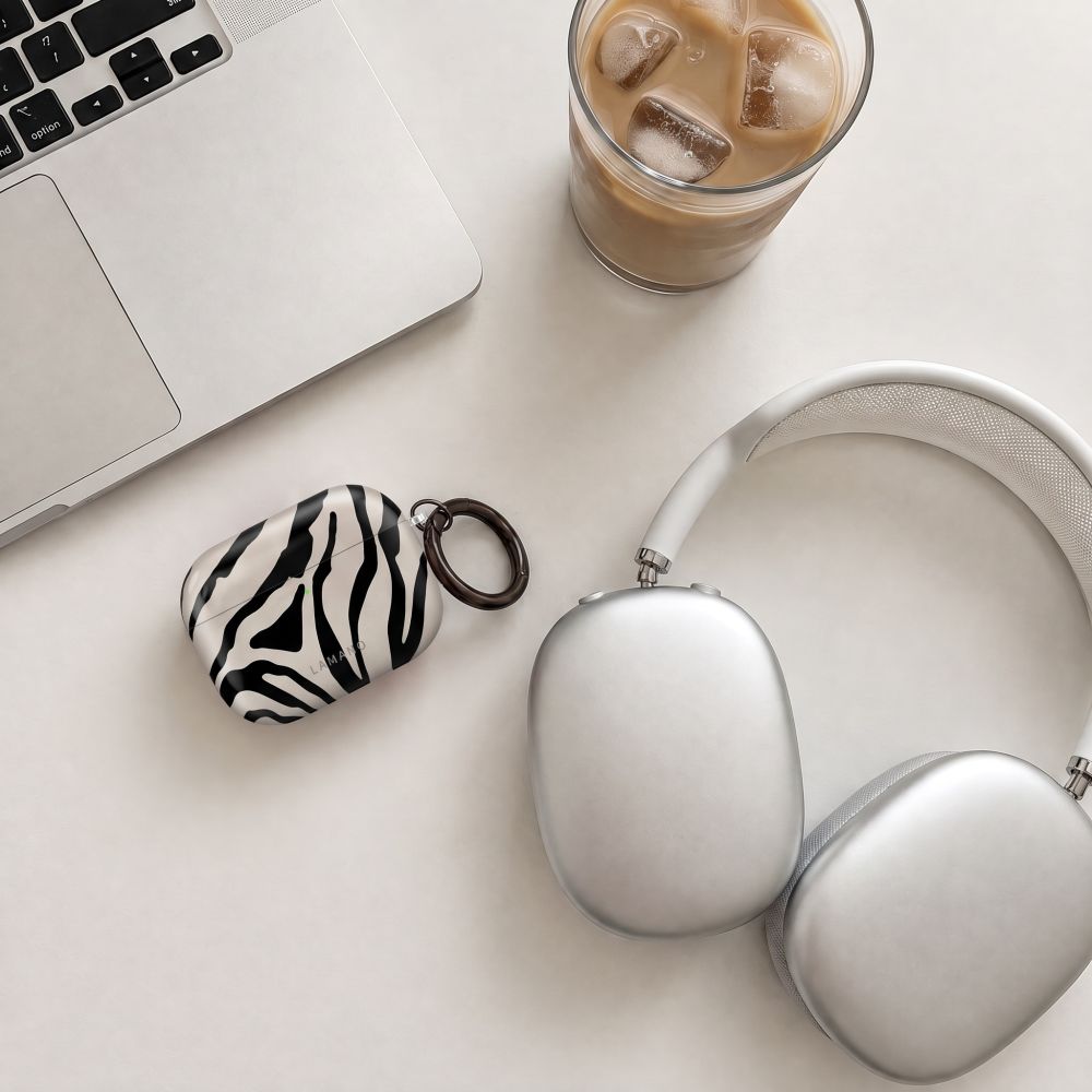 Tech-Protect Lamano dėklas AirPods Pro 3 - juodas ir smėlio spalvos -- AirPods Pro 3