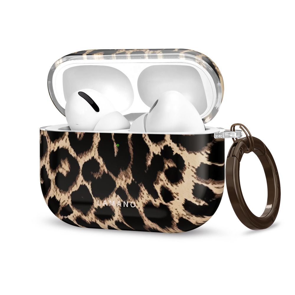 Tech-Protect Lamano dėklas AirPods Pro 3 - juodas ir rudas -- AirPods Pro 3