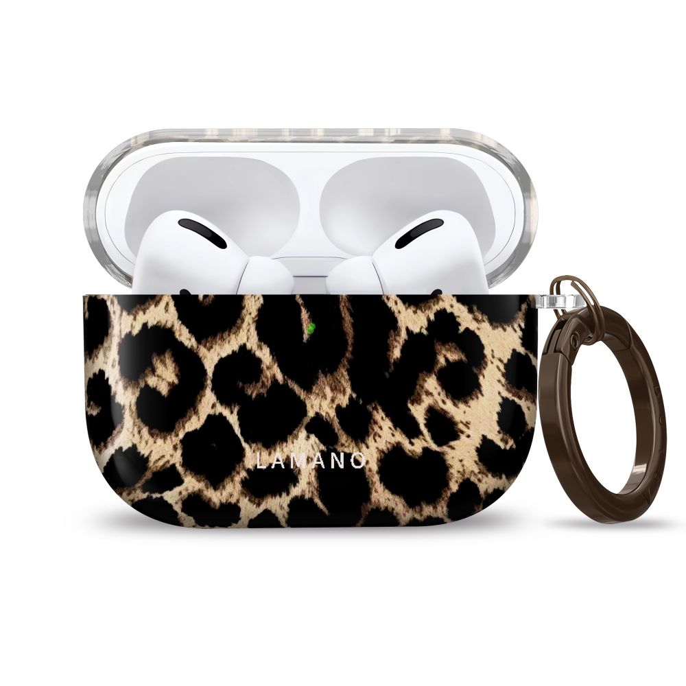 Tech-Protect Lamano dėklas AirPods Pro 3 - juodas ir rudas -- AirPods Pro 3