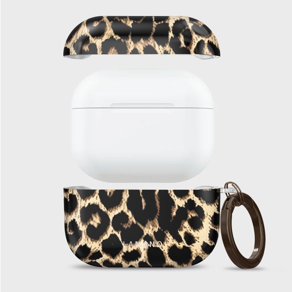Tech-Protect Lamano dėklas AirPods Pro 3 - juodas ir rudas -- AirPods Pro 3