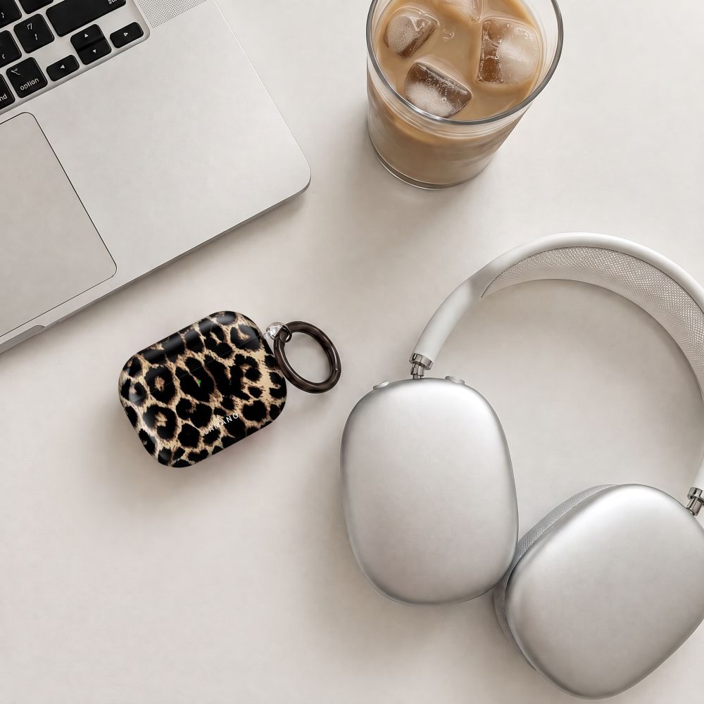 Tech-Protect Lamano dėklas AirPods Pro 3 - juodas ir rudas -- AirPods Pro 3