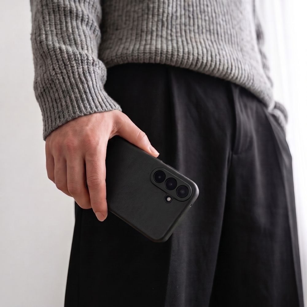 Tech-Protect Smart Wallet dėklas Samsung Galaxy S26 FE - matinis juodas -- Samsung Galaxy S26 FE