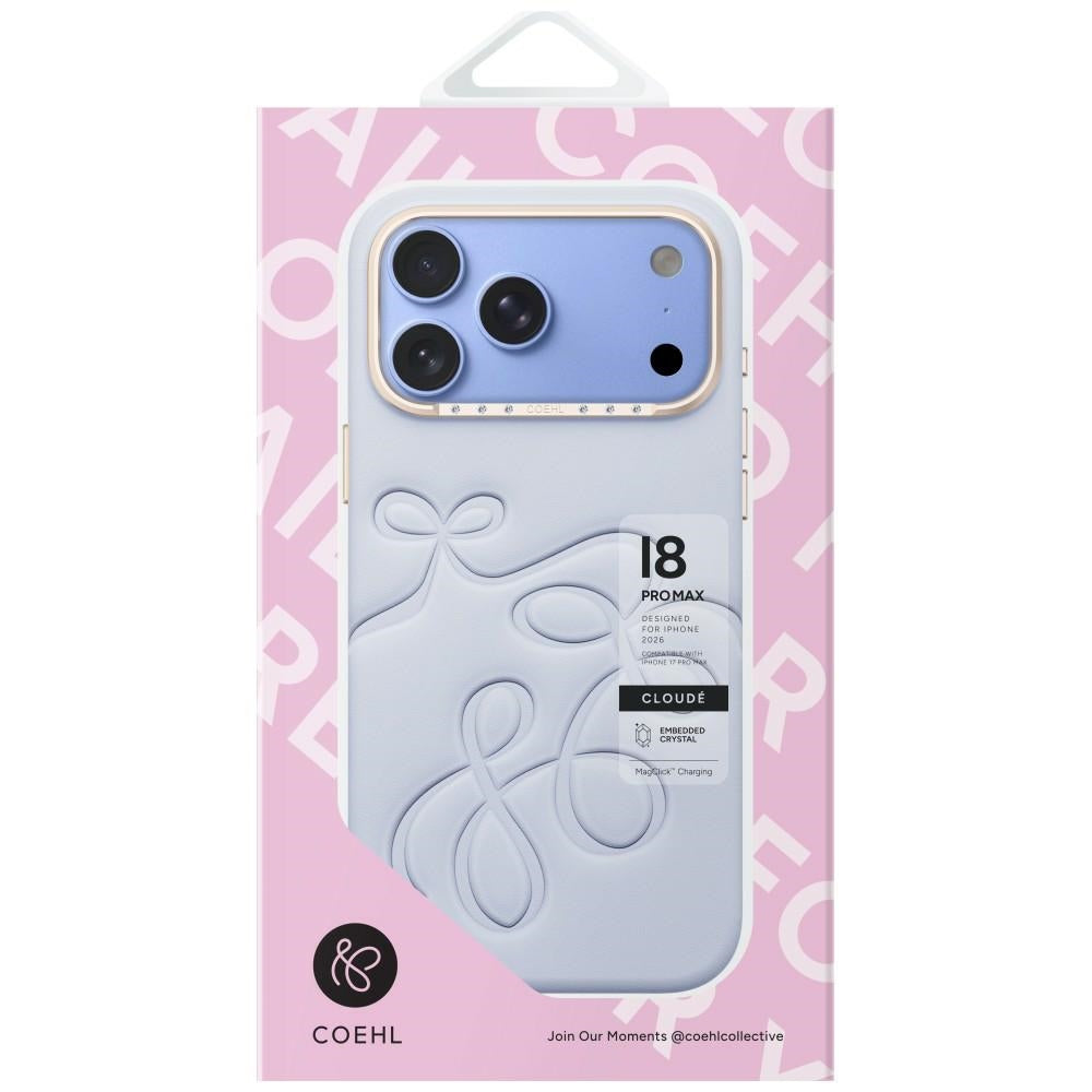 Uniq Coehl Cloude magnetinis įkrovimo dėklas iPhone 18 Pro Max / 17 Pro Max - Mėlyna -- iPhone 18 Pro Max / iPhone 17 Pro Max