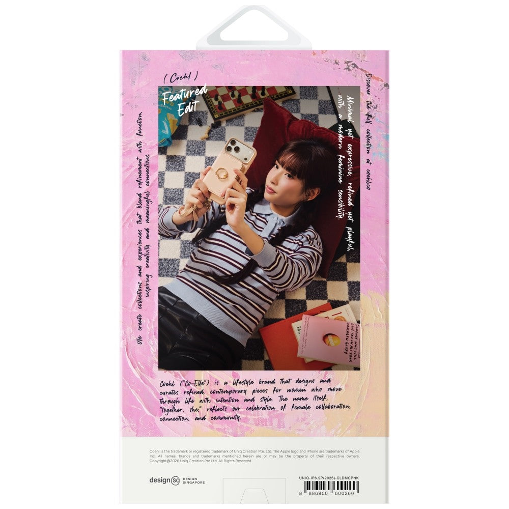 Uniq Coehl Cloude magnetinis įkrovimo dėklas iPhone 18 Pro Max / 17 Pro Max - Rožinis -- iPhone 18 Pro Max / iPhone 17...