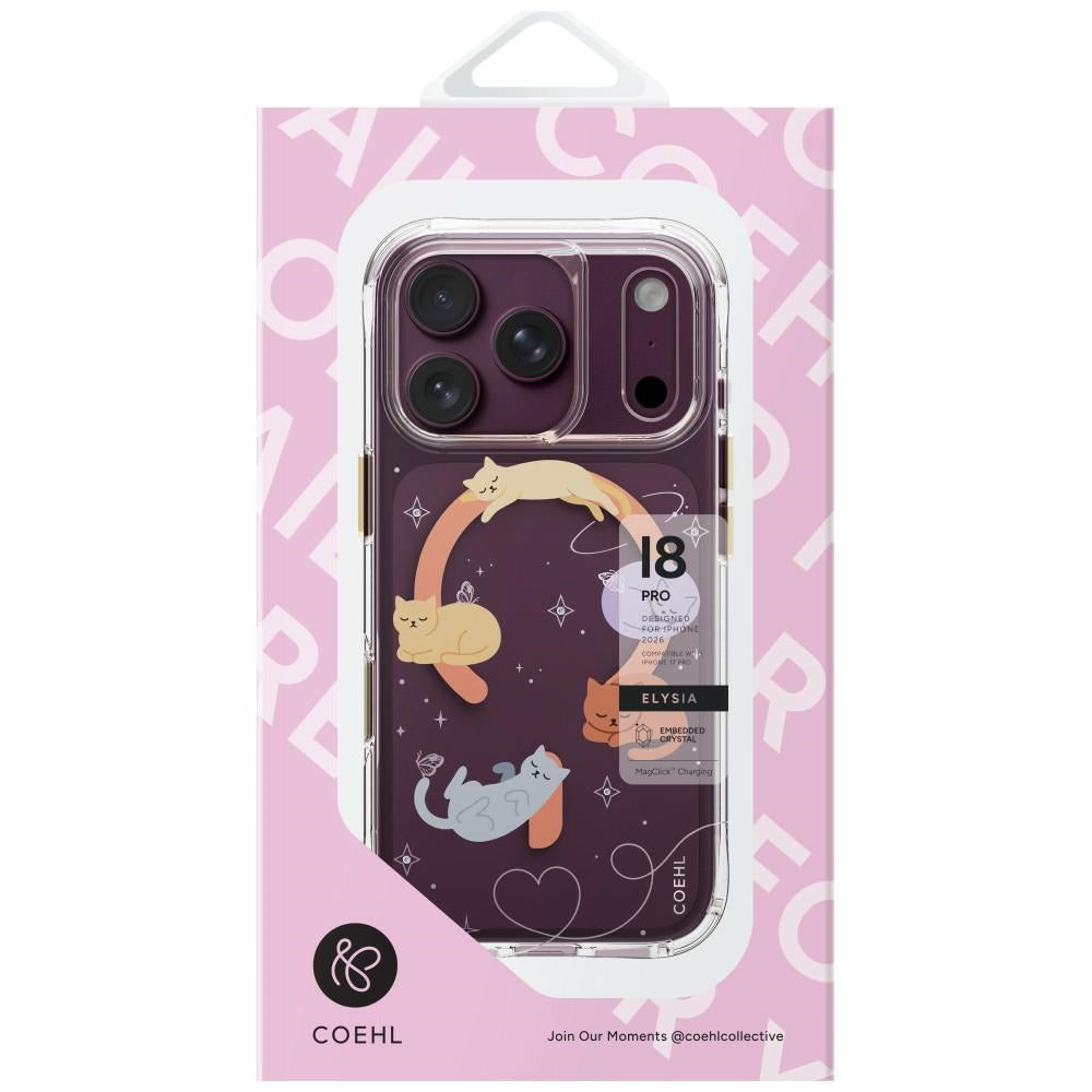 Uniq Coehl Elysie magnetinis įkrovimo dėklas iPhone 18 Pro / 17 Pro - daugiarama -- iPhone 18 Pro / iPhone 17 Pro