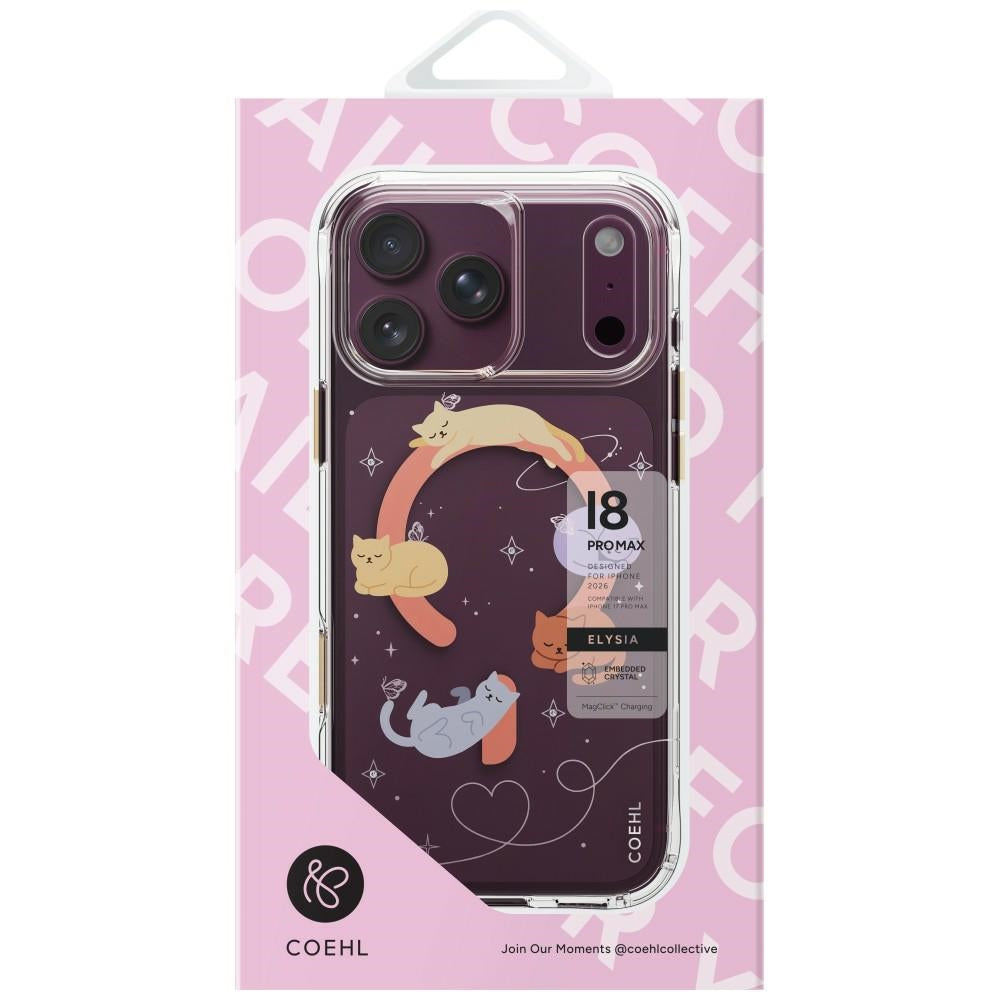 Uniq Coehl Elysie magnetinis įkrovimo dėklas iPhone 18 Pro Max / 17 Pro Max - Daugiabalangas -- iPhone 18 Pro Max /...