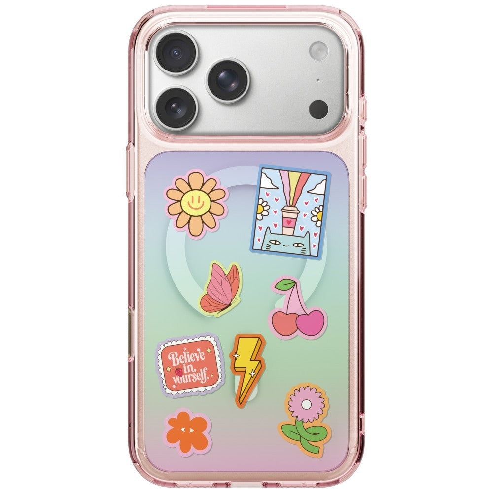Uniq Coehl Estelle magnetinis įkrovimo dėklas iPhone 18 Pro / 17 Pro - Rožinė -- iPhone 18 Pro / iPhone 17 Pro