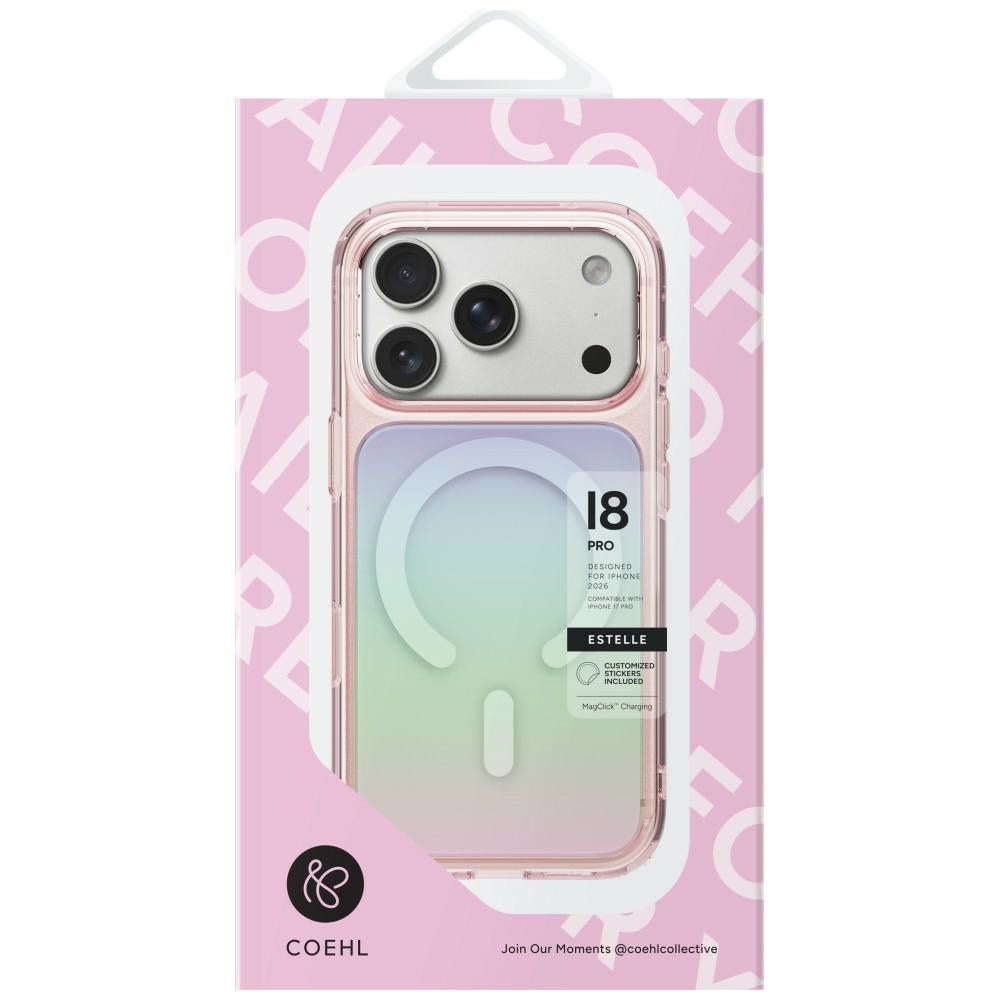 Uniq Coehl Estelle magnetinis įkrovimo dėklas iPhone 18 Pro Max / 17 Pro Max - Rožinė -- iPhone 18 Pro Max / iPhone 17...