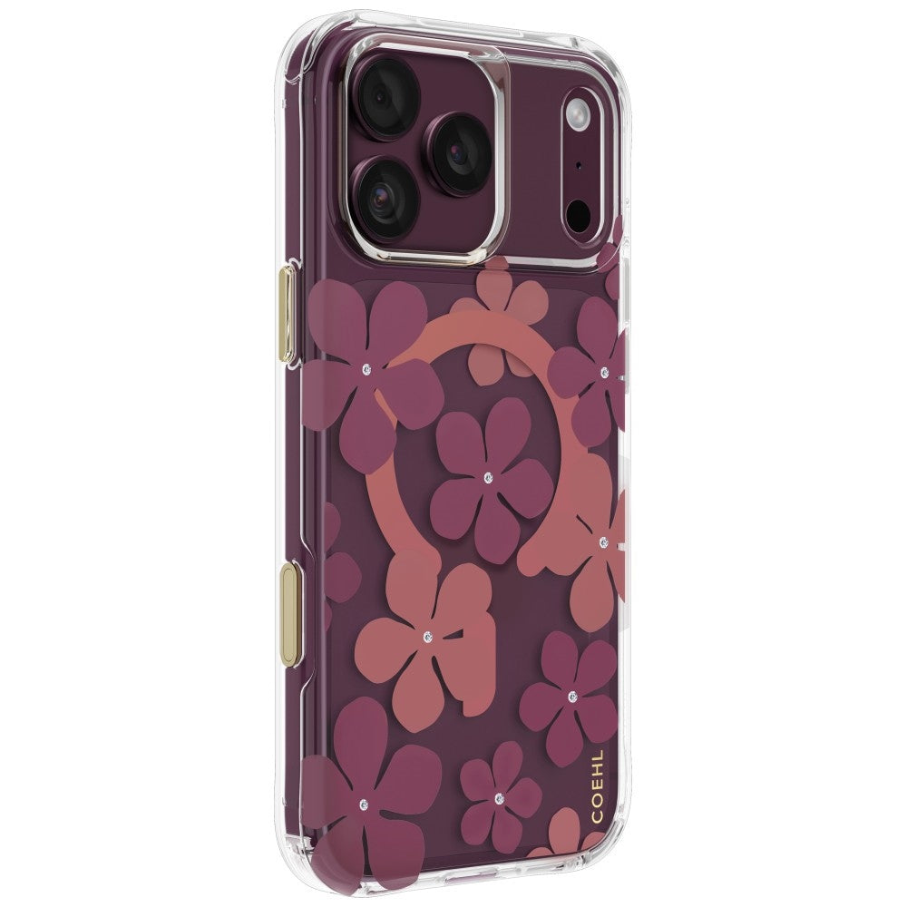 Uniq Coehl Mila magnetinio krovimo dėklas iPhone 18 Pro Max / 17 Pro Max - Bordo -- iPhone 18 Pro Max / iPhone 17 Pro Max