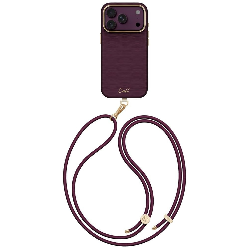Uniq Coehl Mirelle magnetinio krūvimo dėklas iPhone 18 Pro / 17 Pro - Bordo -- iPhone 18 Pro / iPhone 17 Pro