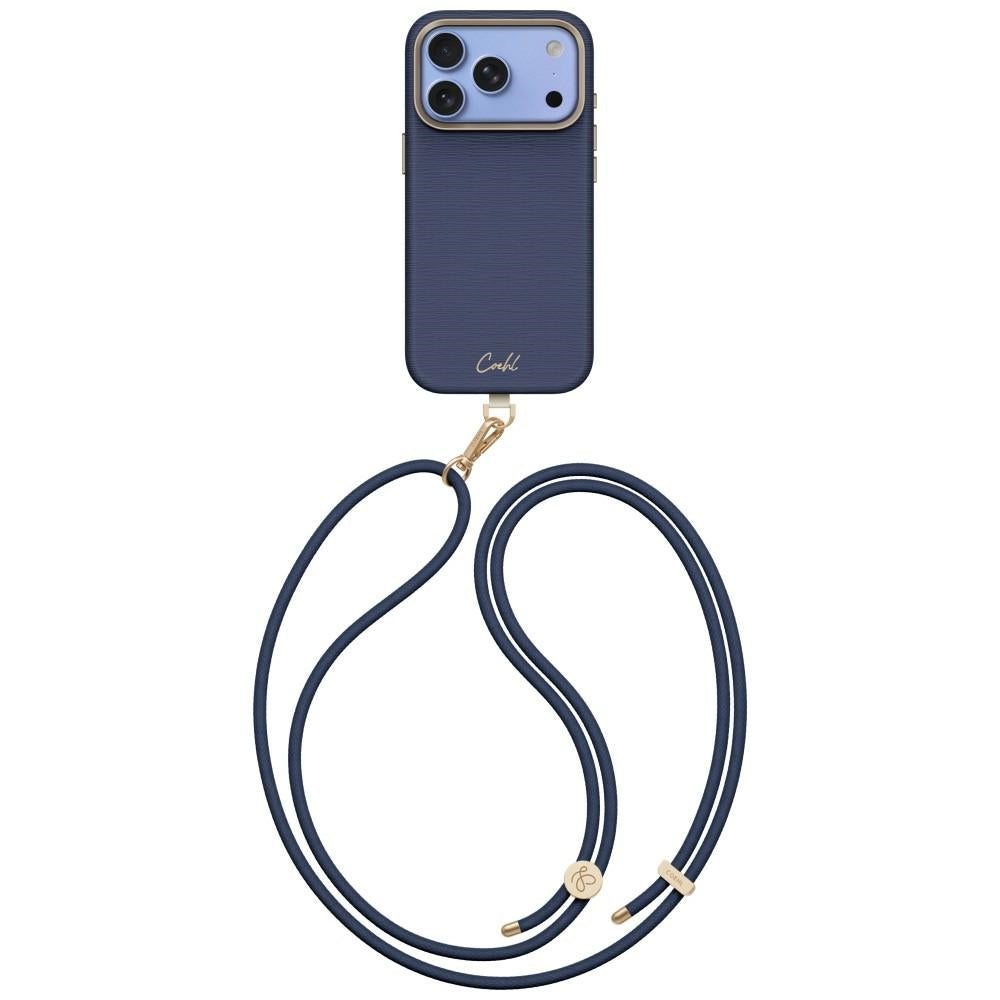 Uniq Coehl Mirelle Magnetic Charging dėklas skirtas iPhone 18 Pro / 17 Pro - mėlyna -- iPhone 18 Pro / iPhone 17 Pro