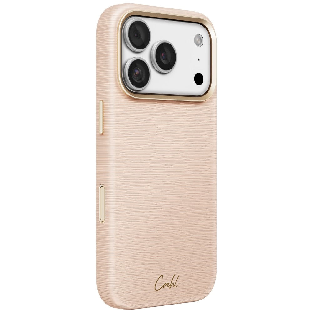 Uniq Coehl Mirelle Magnetic Charging dėklas skirtas iPhone 18 Pro / 17 Pro - Rožinė -- iPhone 18 Pro / iPhone 17 Pro
