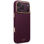 Uniq Coehl Mirelle Magnetic Charging dėklas skirtas iPhone 18 Pro Max / 17 Pro Max - Klaret -- iPhone 18 Pro Max / iPhone...