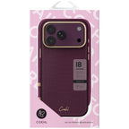 Uniq Coehl Mirelle Magnetic Charging dėklas skirtas iPhone 18 Pro Max / 17 Pro Max - Klaret -- iPhone 18 Pro Max / iPhone...