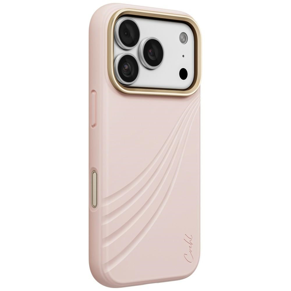Uniq Coehl Serina Magnetic Charging dėklas skirtas iPhone 18 Pro / 17 Pro - Pink -- iPhone 18 Pro / iPhone 17 Pro