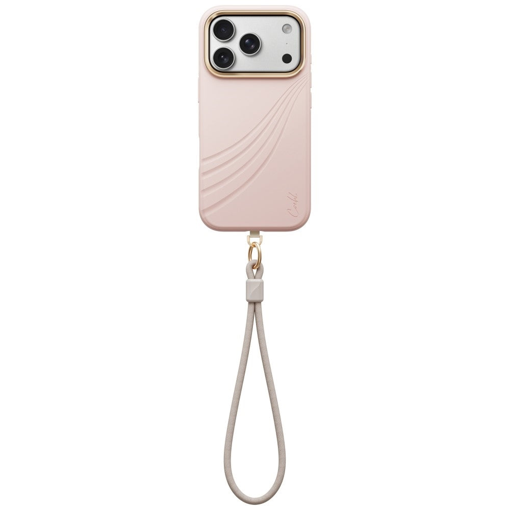 Uniq Coehl Serina Magnetic Charging dėklas skirtas iPhone 18 Pro / 17 Pro - Pink -- iPhone 18 Pro / iPhone 17 Pro