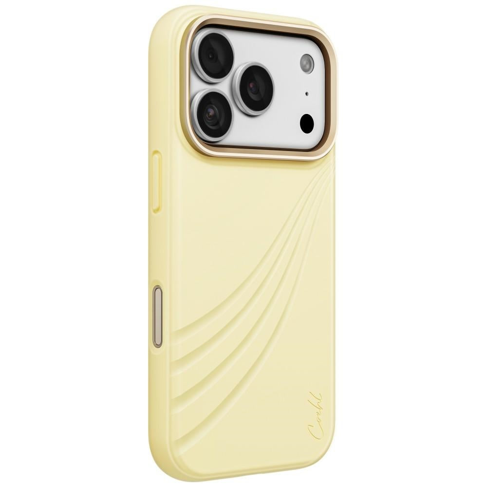 Uniq Coehl Serina Magnetic Charging dėklas skirtas iPhone 18 Pro / 17 Pro - Yellow -- iPhone 18 Pro / iPhone 17 Pro