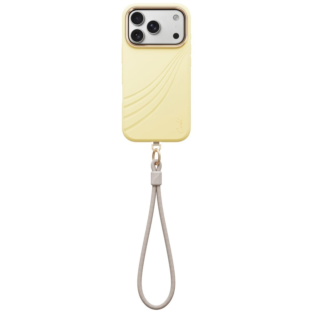 Uniq Coehl Serina Magnetic Charging dėklas skirtas iPhone 18 Pro / 17 Pro - Yellow -- iPhone 18 Pro / iPhone 17 Pro