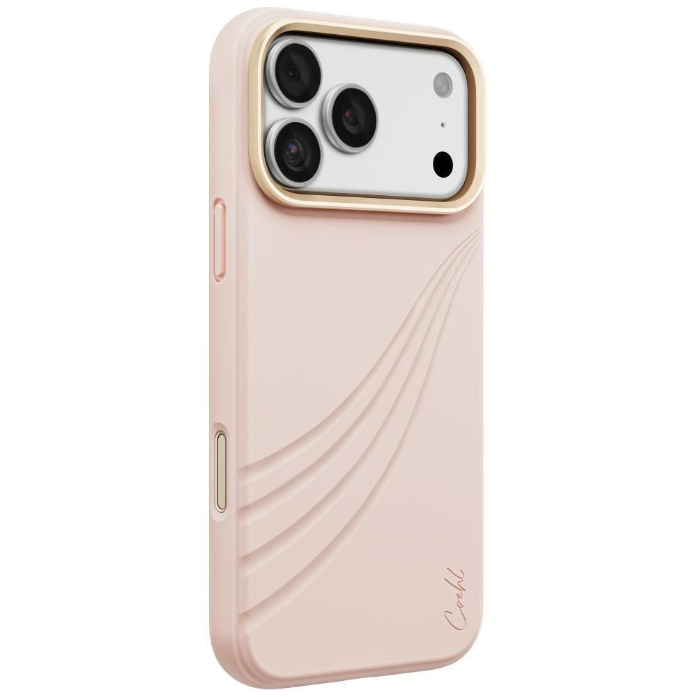Uniq Coehl Serina Magnetic Charging dėklas skirtas iPhone 18 Pro Max / 17 Pro Max - Rožinė -- iPhone 18 Pro Max / iPhone...