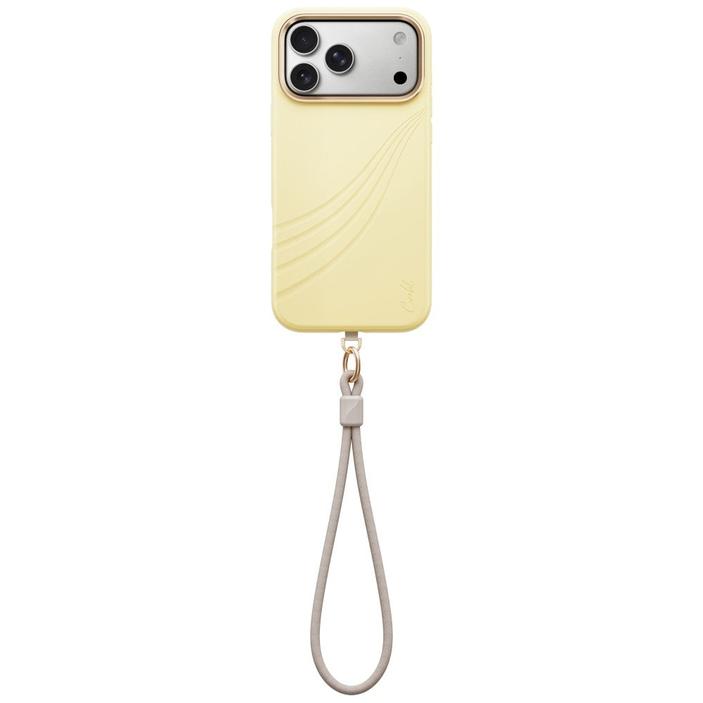 Uniq Coehl Serina Magnetic Charging dėklas skirtas iPhone 18 Pro Max / 17 Pro Max - Geltona -- iPhone 18 Pro Max / iPhone...