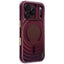Uniq Coehl Vela Magnetic Charging dėklas skirtas iPhone 18 Pro / 17 Pro - Burgundo -- iPhone 18 Pro / iPhone 17 Pro