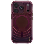 Uniq Coehl Vela Magnetic Charging dėklas skirtas iPhone 18 Pro / 17 Pro - Burgundo -- iPhone 18 Pro / iPhone 17 Pro