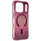 Uniq Coehl Vela Magnetic Charging dėklas skirtas iPhone 18 Pro / 17 Pro - Burgundo -- iPhone 18 Pro / iPhone 17 Pro