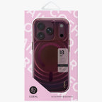 Uniq Coehl Vela Magnetic Charging dėklas skirtas iPhone 18 Pro / 17 Pro - Burgundo -- iPhone 18 Pro / iPhone 17 Pro
