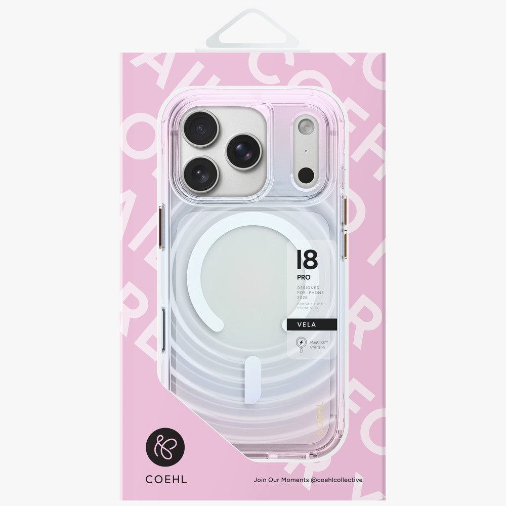 Uniq Coehl Vela magnetinio krovimo dėklas skirtas iPhone 18 Pro / 17 Pro - Daugiarūšis -- iPhone 18 Pro / iPhone 17 Pro