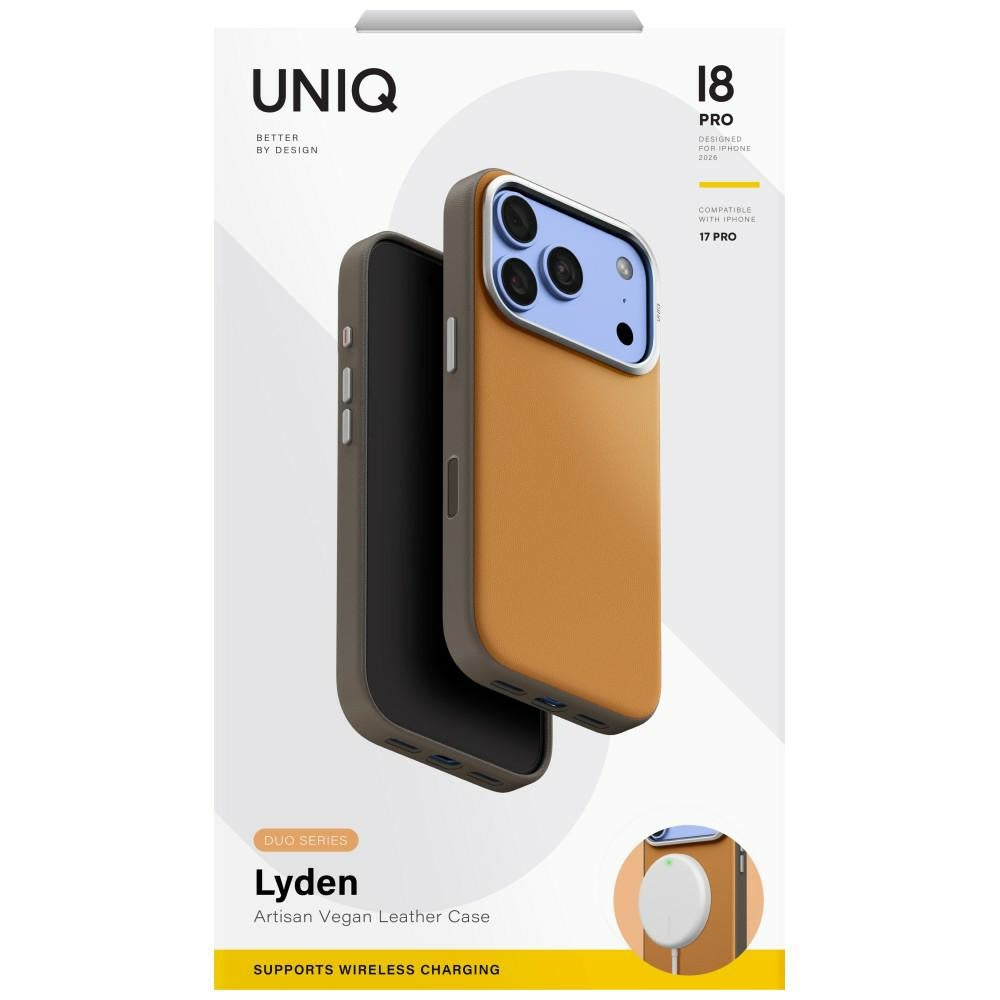 Uniq Lyden DS Magclick krovimo dėklas skirtas iPhone 18 Pro / 17 Pro - Šviesi oranžinė -- iPhone 18 Pro / iPhone 17 Pro