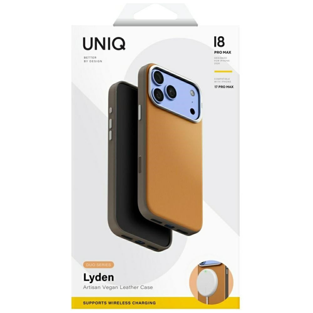 Uniq Lyden DS Magclick Charging Case for iPhone 18 Pro Max / 17 Pro Max - Šviesiai oranžinė -- iPhone 18 Pro Max / iPhone...