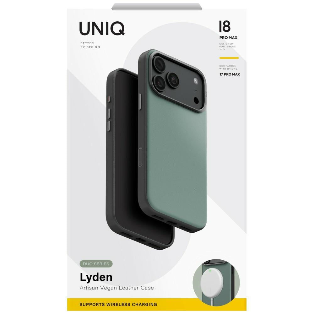 Uniq Lyden DS Magclick Charging Case for iPhone 18 Pro Max / 17 Pro Max - Žalia -- iPhone 18 Pro Max / iPhone 17 Pro Max