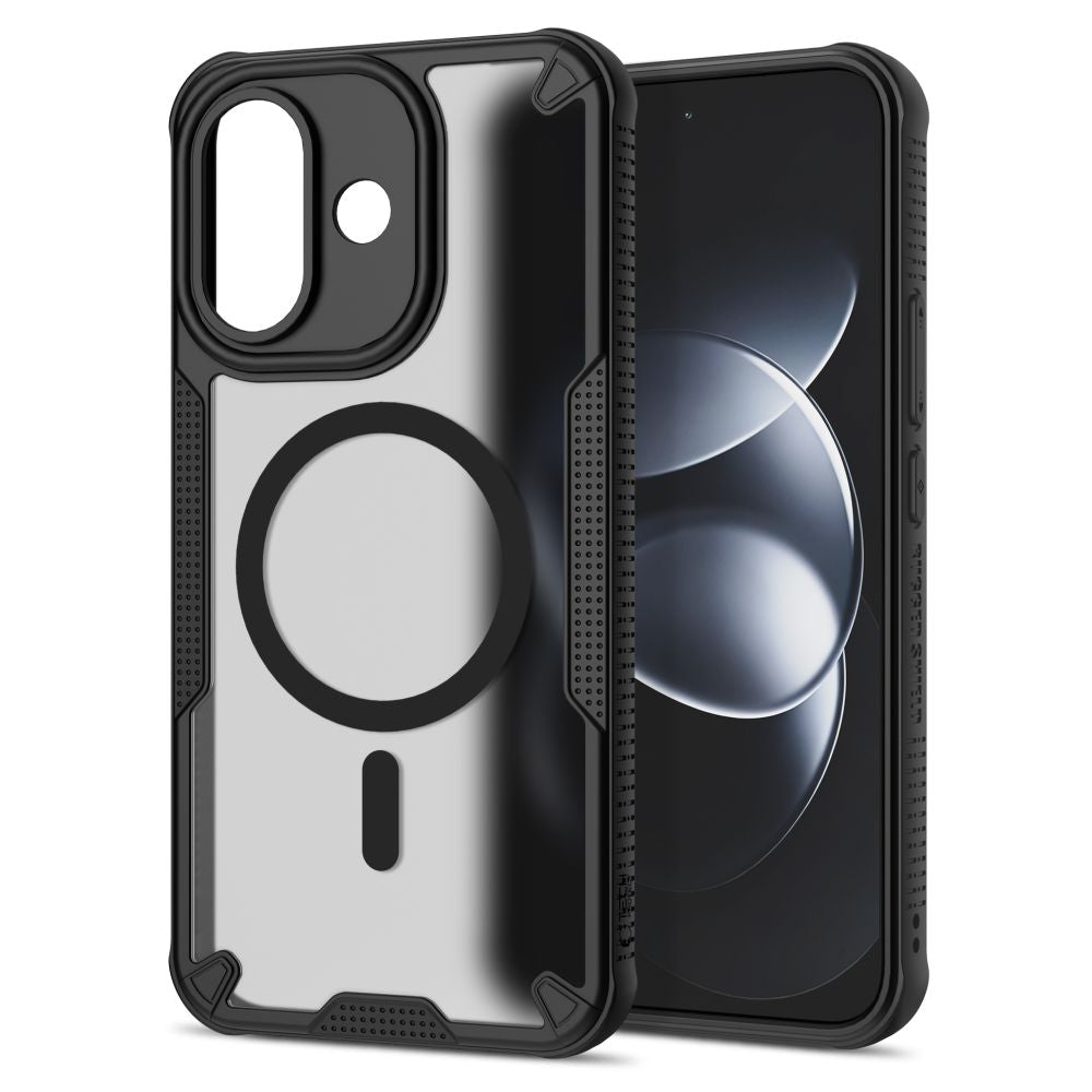 Tech-Protect Rugged Shield MagSafe dėklas Xiaomi Redmi Note 17 Pro 5G - matinis juodas -- Xiaomi Redmi Note 17 Pro 5G