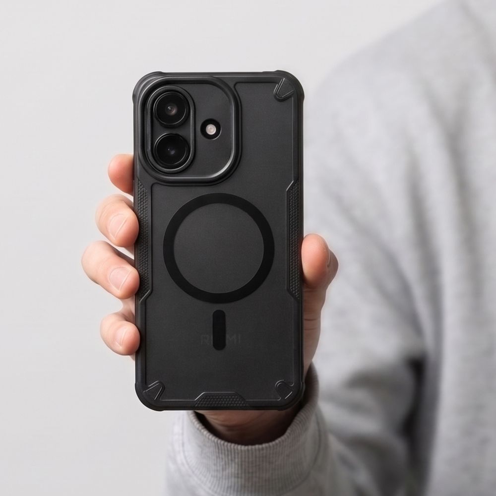 Tech-Protect Rugged Shield MagSafe dėklas Xiaomi Redmi Note 17 Pro 5G - matinis juodas -- Xiaomi Redmi Note 17 Pro 5G