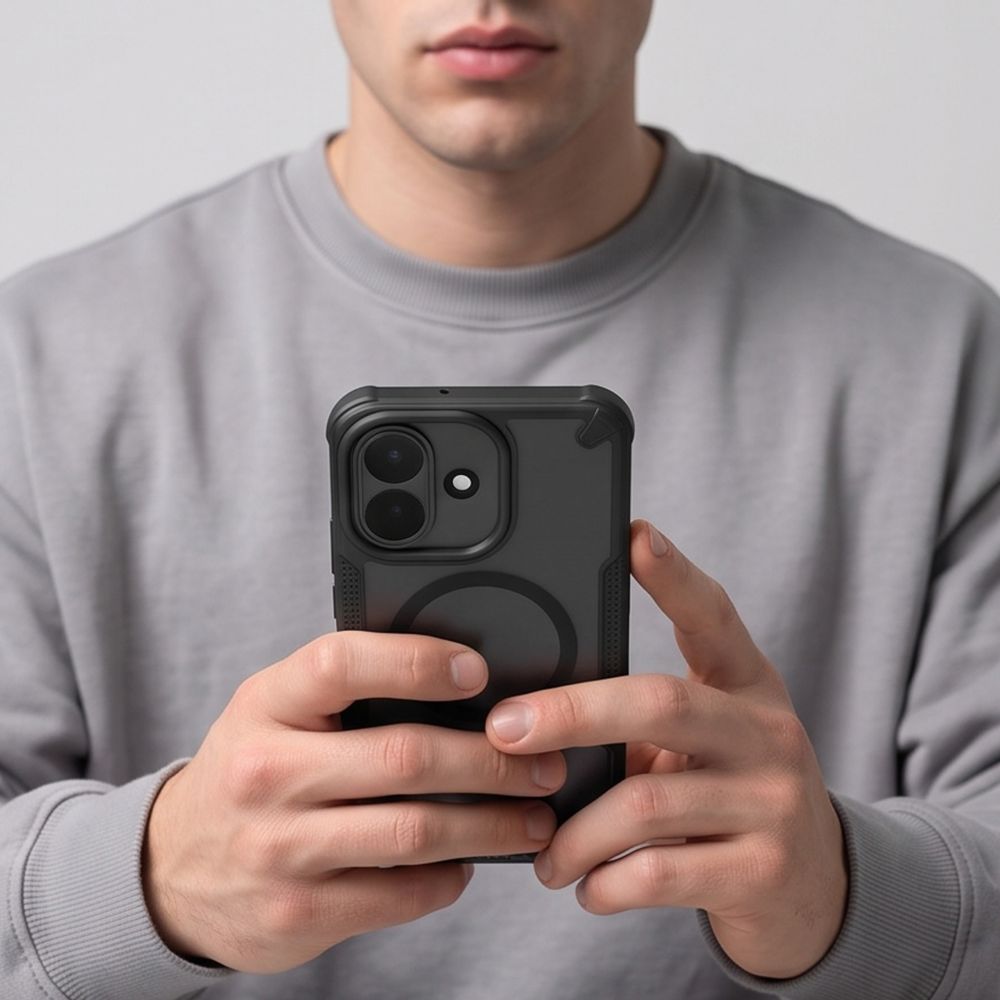 Tech-Protect Rugged Shield MagSafe dėklas Xiaomi Redmi Note 17 Pro 5G - matinis juodas -- Xiaomi Redmi Note 17 Pro 5G