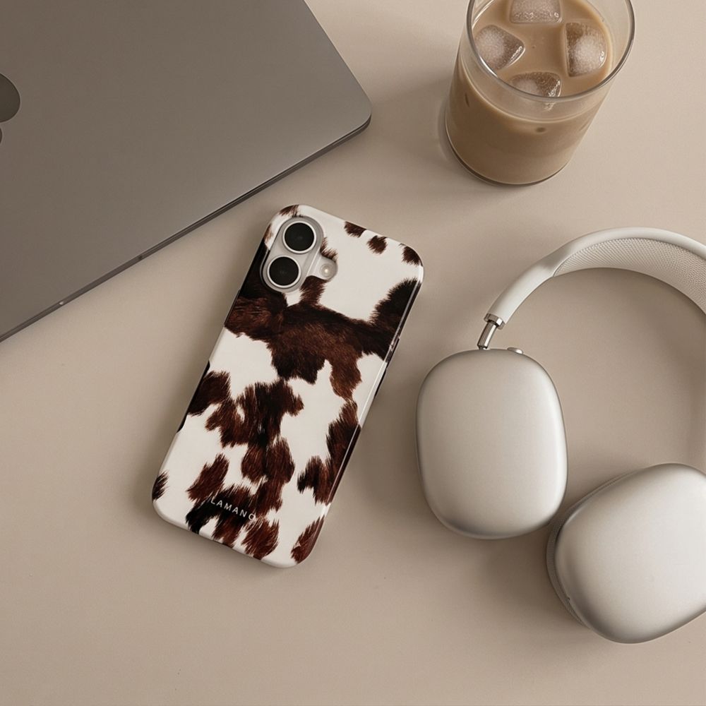 Tech-Protect Lamano MagSafe dėklas iPhone 17 - ruda ir balta -- iPhone 17