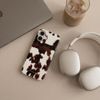 Tech-Protect Lamano MagSafe dėklas iPhone 17 - ruda ir balta -- iPhone 17