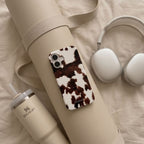 Tech-Protect Lamano MagSafe dėklas iPhone 17 - ruda ir balta -- iPhone 17
