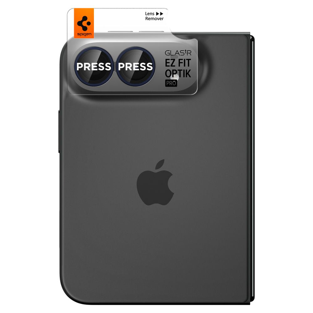 Spigen Optik Pro Glas.tR EZ Fit 2 pakuotės grūdintas stiklas fotoaparato ekrano apsaugiklis skirtas Apple iPhone Duo -...