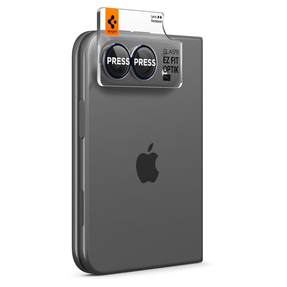 Spigen Optik Pro Glas.tR EZ Fit 2 pakuotės grūdintas stiklas fotoaparato ekrano apsaugiklis skirtas Apple iPhone Duo -...