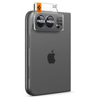 Spigen Optik Pro Glas.tR EZ Fit 2 pakuotės grūdintas stiklas fotoaparato ekrano apsaugiklis skirtas Apple iPhone Duo -...