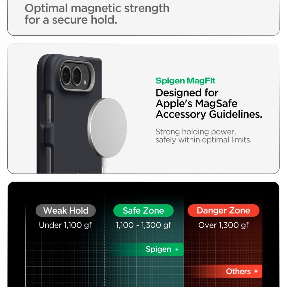 Dėklas Spigen Nano Pop MagSafe, skirtas iPhone Duo - juodas ir pilkas -- iPhone