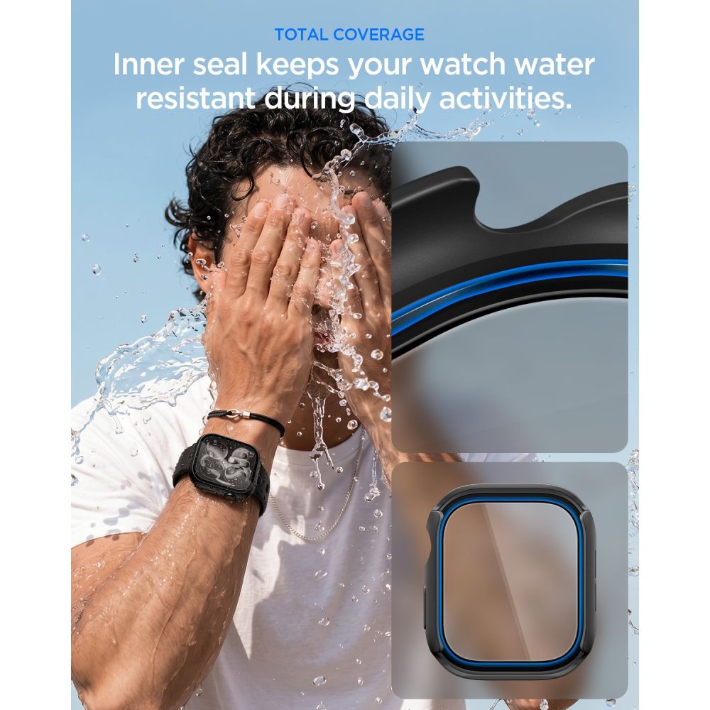 Dėklas Spigen Thin Fit 360 laikrodžiui Apple Watch 42mm - juodas -- Apple Watch 42mm