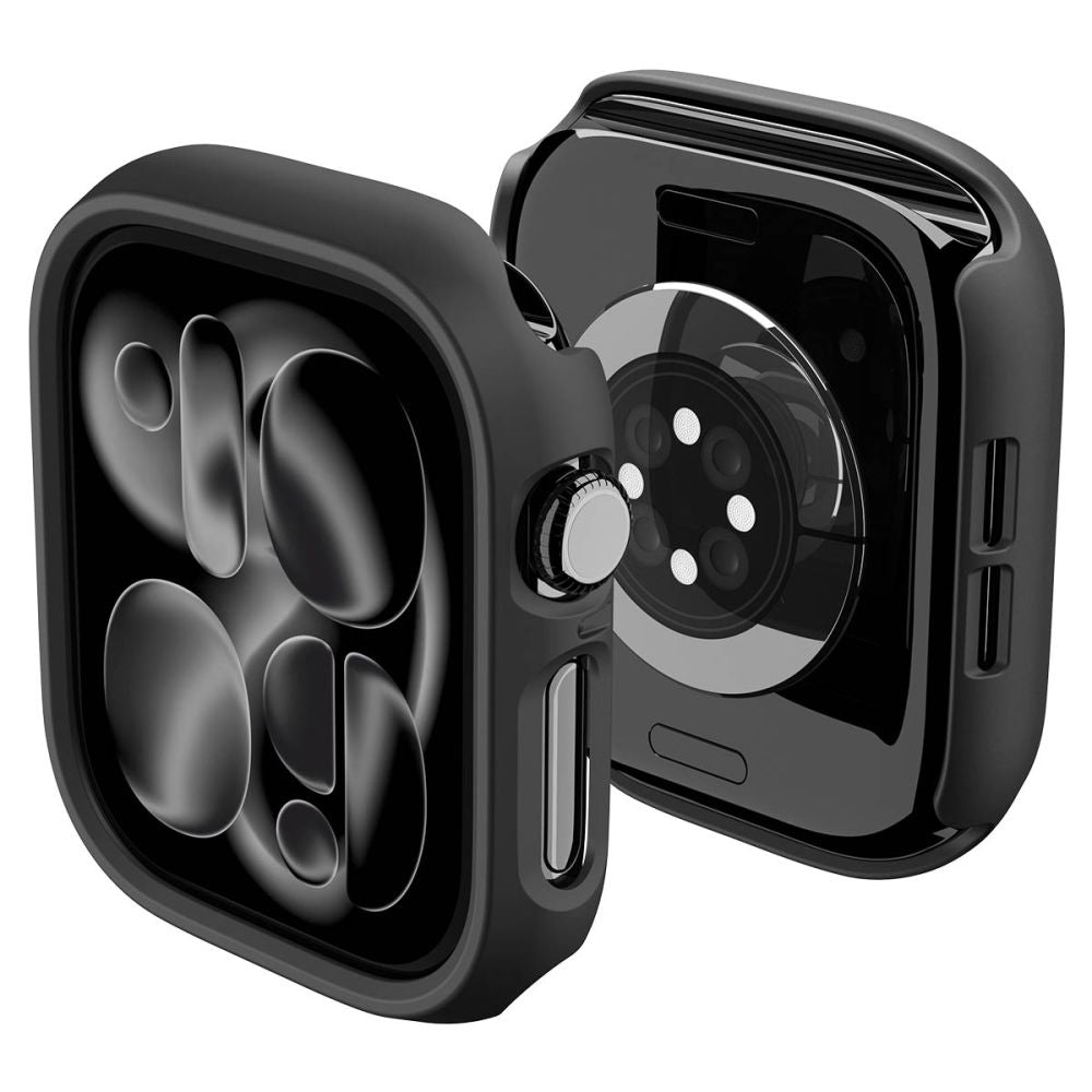 Dėklas Spigen Thin Fit laikrodžiui Apple Watch 46mm - juodas -- Apple Watch 46mm