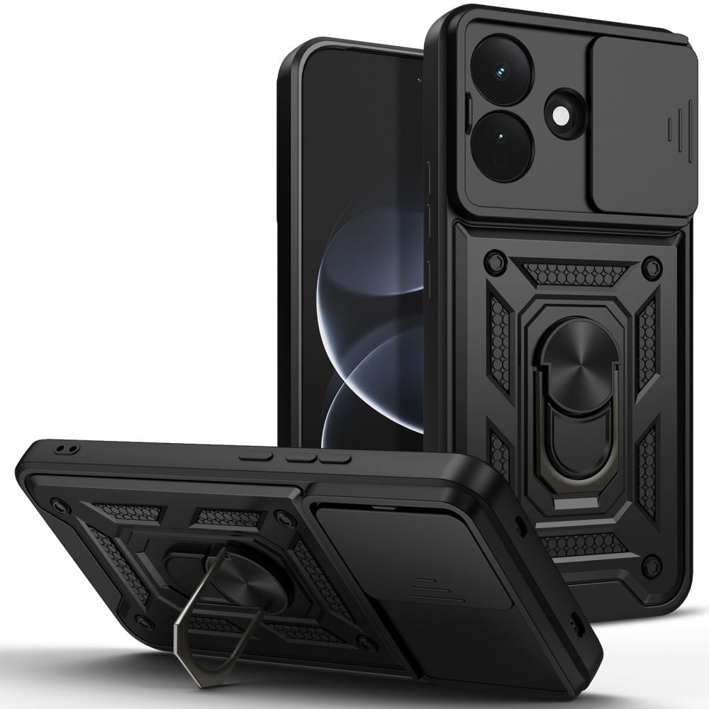 Dėklas Tech-Protect CamShield Pro telefonui Xiaomi Redmi Note 17 Pro 5G - juoda -- Xiaomi Redmi Note 17 Pro 5G