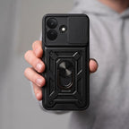 Dėklas Tech-Protect CamShield Pro telefonui Xiaomi Redmi Note 17 Pro 5G - juoda -- Xiaomi Redmi Note 17 Pro 5G